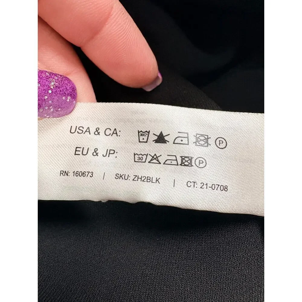 M.M.LaFleur Black Wide Leg Crop Pants Culottes Japanese Triacetate Minimalist 6 - Picture 12 of 12